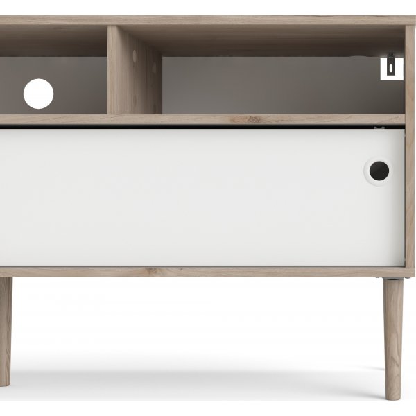 Rome TV-bänk - Hickory/vit Rome TV-bänk - Hickory/vit