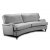 Canap incurv 4 places Howard Luxor 240cm - Toutes les couleurs + Kit d\\\'entretien des meubles pour textiles