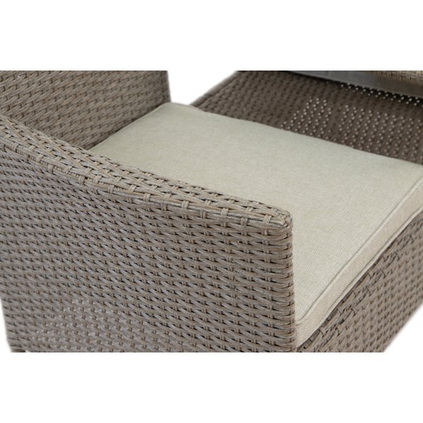 Utesoffa / Duosoffa i beige rotting Utesoffa / Duosoffa i beige rotting