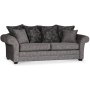 Eriksberg 3-sits soffa - Gr/brunt mnster