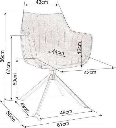 Chaise Casper - Noir
