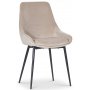 Plaza matgrupp, marmorbord med 4 st Theo sammetsstolar - Beige/Vit/Mssing