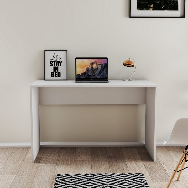 Bureau Silence 120x51,5 cm - Blanc Bureau Silence 120x51,5 cm - Blanc