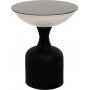 Chalice sidobord 46 cm - Svart/vit