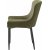 Chaise Bernt en velours vert olive motif losanges