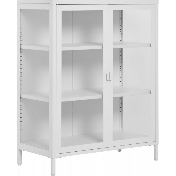 Brisbane vitrinskp 80x40x101 cm - Vit