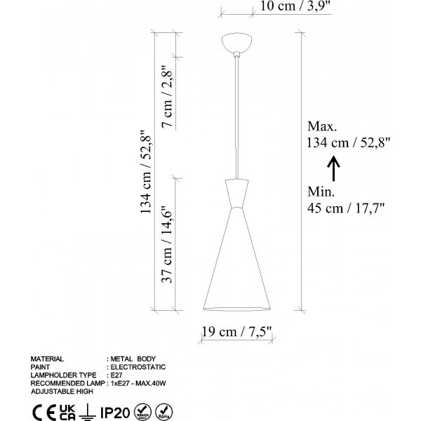 Plafonnier vide 3541 - Vintage Plafonnier vide 3541 - Vintage