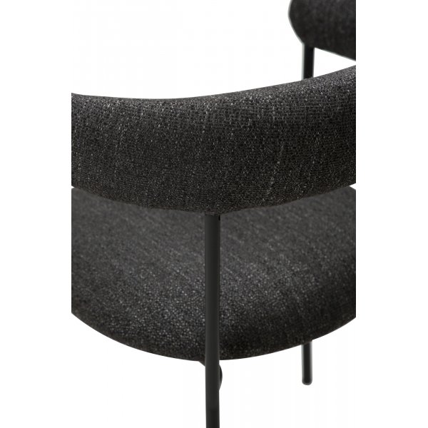Fauteuil Plenti - Bouclé noir/noir Fauteuil Plenti - Bouclé noir/noir