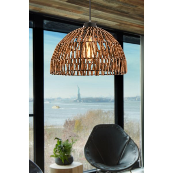 Plaz taklampa - Brun