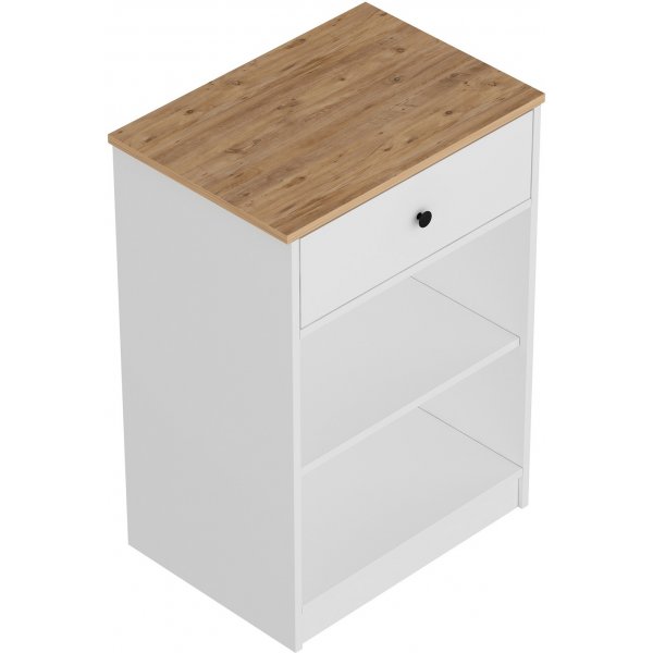 Cucina skåp 64 x 45 x 90 cm - Vit/furu Cucina skåp 64 x 45 x 90 cm - Vit/furu