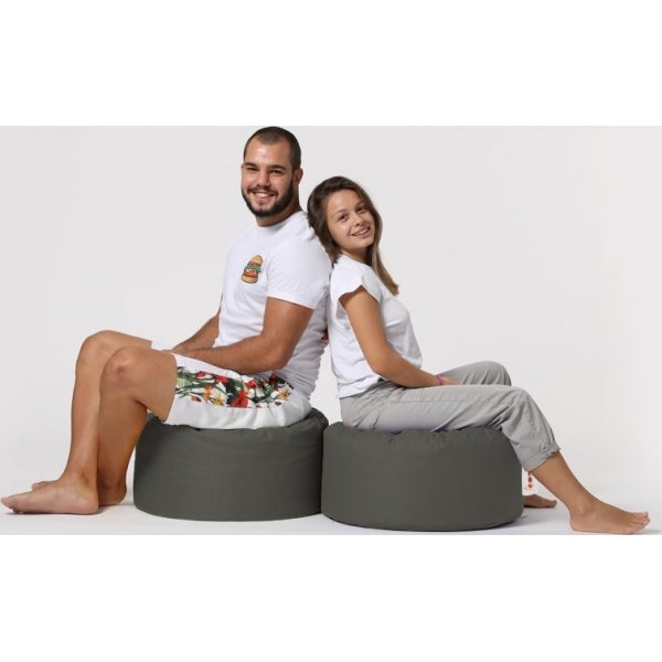 Pouf rond - Gris Pouf rond - Gris