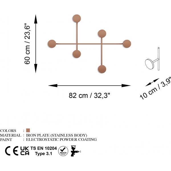 Dama klädhängare - Koppar Dama klädhängare - Koppar