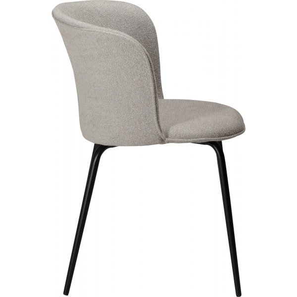 Chaise de salle à manger Eden - Cachemire bouclé/noir Chaise de salle à manger Eden - Cachemire bouclé/noir