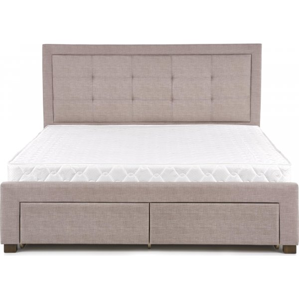 Cadre de lit Neveah - Beige/noyer Cadre de lit Neveah - Beige/noyer