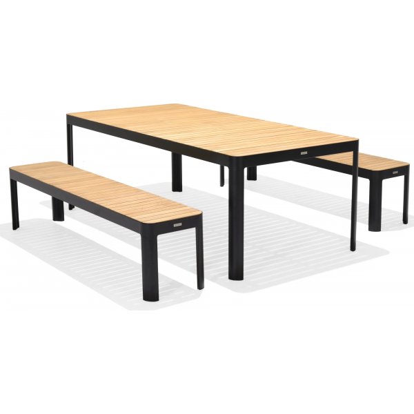 Portals matgrupp 21 - Svart/teak Portals matgrupp 21 - Svart/teak