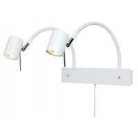 Alpha Vägglampa dubbelarm - Vit Alpha Vägglampa dubbelarm - Vit