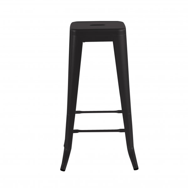 Iris barstol i svart metall - Sitthöjd 77 cm Iris barstol i svart metall - Sitthöjd 77 cm