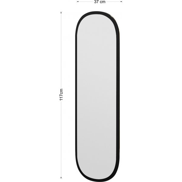 Miroir mural Magnum - Noir