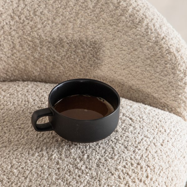 Tabouret de bar en velours - Blanc