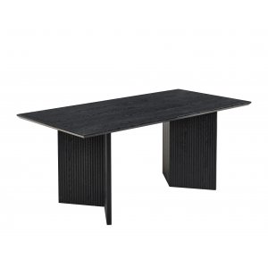 Crossby matbord 180x90 cm - Svartbetsad ek Crossby matbord 180x90 cm - Svartbetsad ek