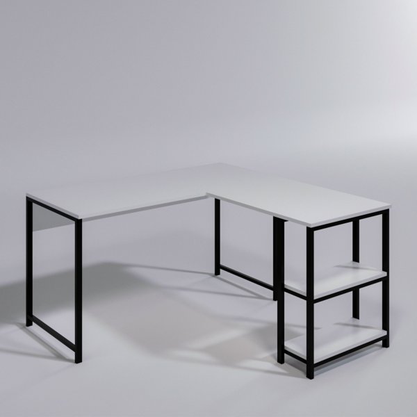 Bureau d\\\'angle Niko Blanc - 140 x 140 cm Bureau d\\\'angle Niko Blanc - 140 x 140 cm