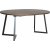 Table  manger Ra 120-200 x 120 cm - Placage chne laqu marron