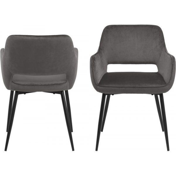 Chaise de salle  manger Ranja - Gris fonc