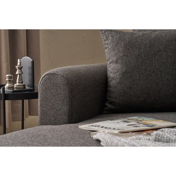 Canap lit Mane gauche - Anthracite