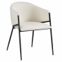 Stol i beige sammet - Stacey