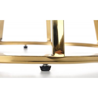 Afina soffbord 45 cm - Guld/spegelglas