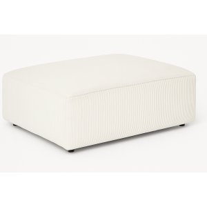 Madison fotpall - Cremefärgad bredrandig manchester Madison fotpall - Cremefärgad bredrandig manchester