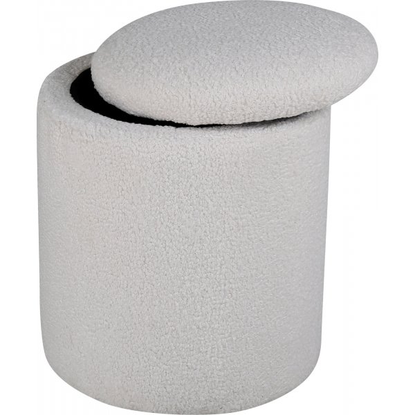 Pouf Lotten - Peluche blanche Pouf Lotten - Peluche blanche