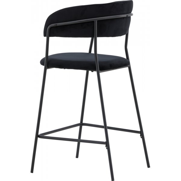Tabouret de bar Lui - Velours noir Tabouret de bar Lui - Velours noir
