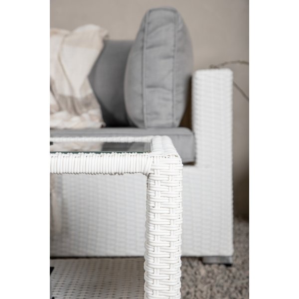 Groupe de canapés d'angle Amazon - Blanc/gris Groupe de canapés d'angle Amazon - Blanc/gris