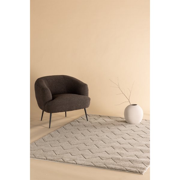 Fia vloerkleed 290 x 200 cm - Bruin