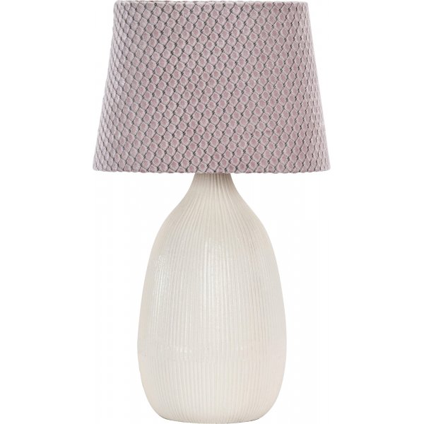 Pied de lampe Baylee - Blanc - 28 cm Pied de lampe Baylee - Blanc - 28 cm