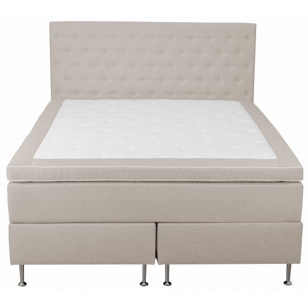 Säng 160x200 cm beige 5-zoner Säng 160x200 cm beige 5-zoner