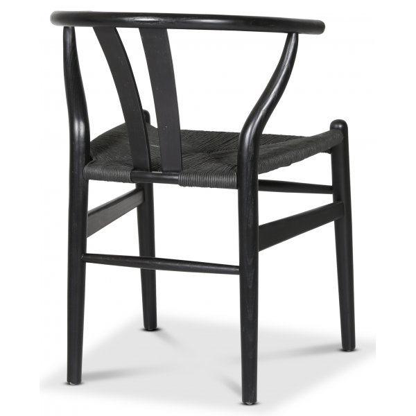 Chaise de salle à manger saine - Noir / Repsits Noir + Pieds de meubles Chaise de salle à manger saine - Noir / Repsits Noir + Pieds de meubles