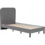 Lit simple Lody 90 x 200 cm - Gris
