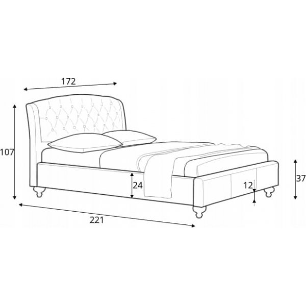 Cadre de lit et tête de lit Viktoria - Blanc (PU) Cadre de lit et tête de lit Viktoria - Blanc (PU)