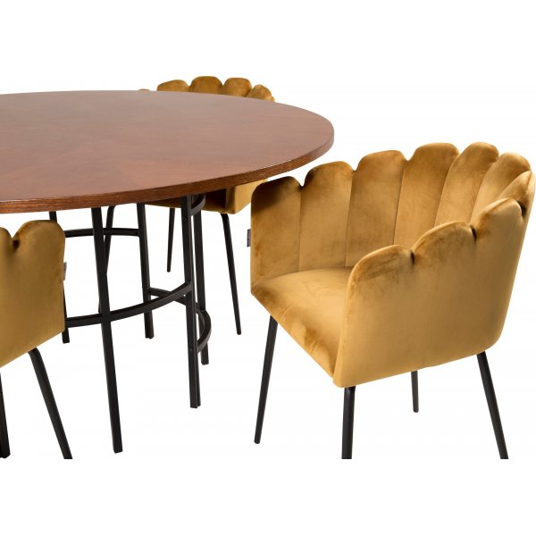 Halmstad karmstol - Gul Halmstad karmstol - Gul