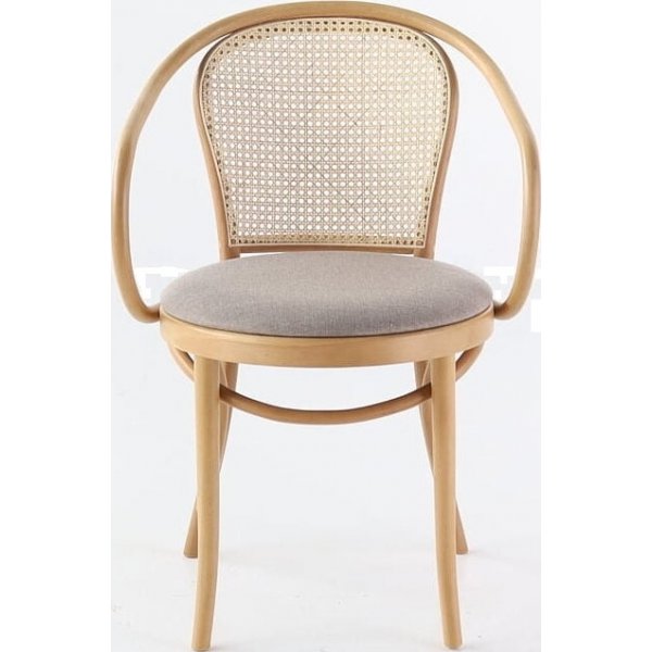 No 30 karmstol med rottingrygg - Valfri färg på stomme och klädsel No 30 karmstol med rottingrygg - Valfri färg på stomme och klädsel