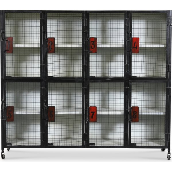 Vintage metallskp 172x150 cm