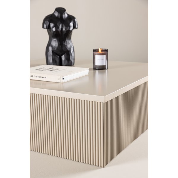 Salontafel beige 90x90 cm - Lennox