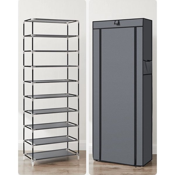 Étagère à chaussures Kaspian 58 cm - Gris Étagère à chaussures Kaspian 58 cm - Gris