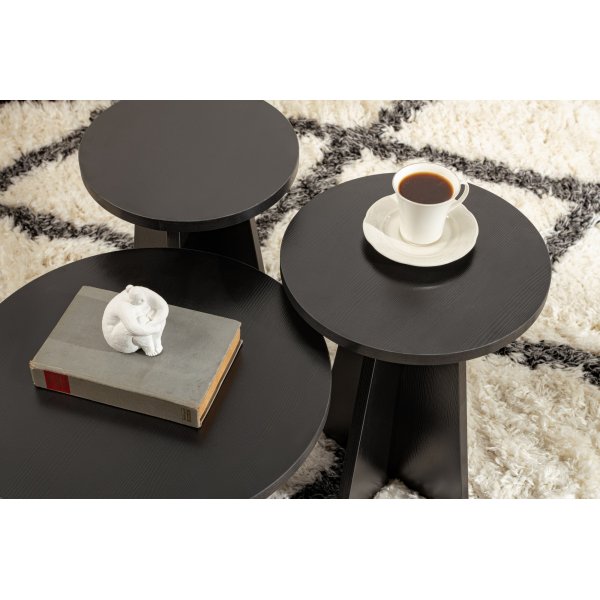 Ensemble table basse Lume - Noir Ensemble table basse Lume - Noir
