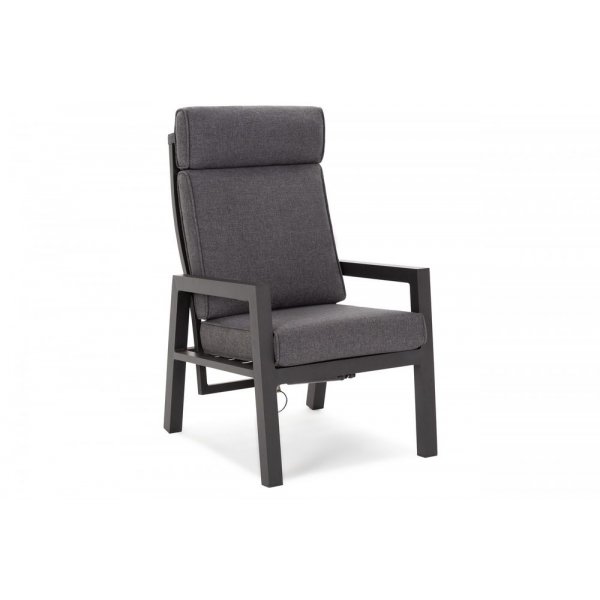Morton Fåtöljset med bord & fotpallar (recliner) - Mörkgrå/grå Morton Fåtöljset med bord & fotpallar (recliner) - Mörkgrå/grå