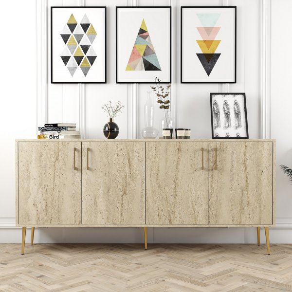 Kiev skänk 180 cm - Travertin Kiev skänk 180 cm - Travertin