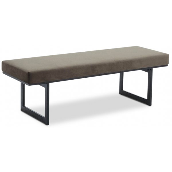 Simple sittbnk - Olivegrn sammet / Svart