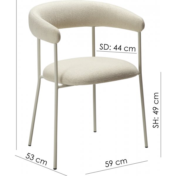 Fauteuil Plenti - Bouclé noir/noir Fauteuil Plenti - Bouclé noir/noir